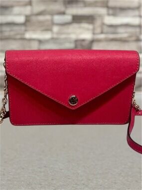 Michael Kors Envelope Chain Crossbody Electric Pink